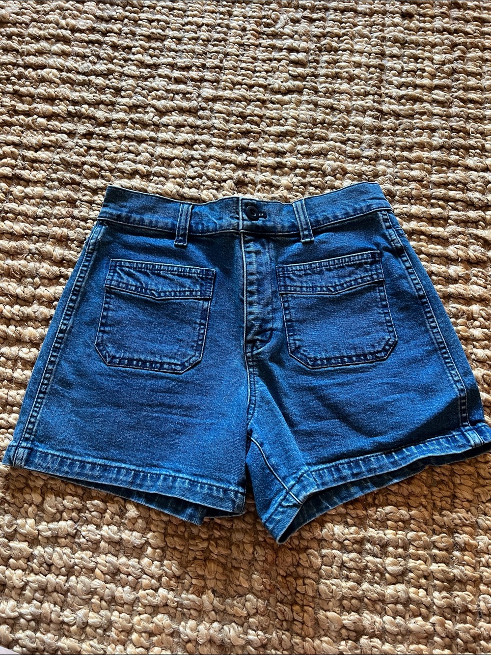 Madewell Dark Blue Denim Jean Shorts